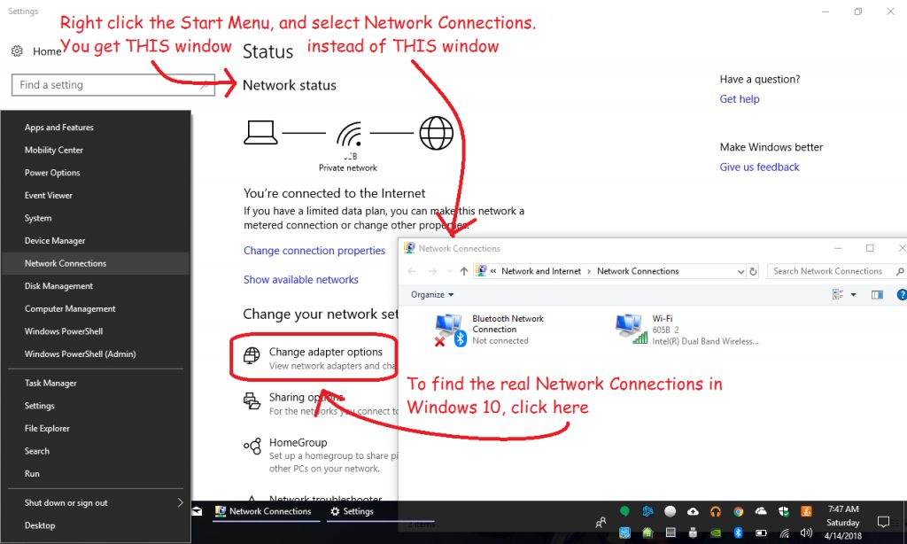 Network Connections in Windows 10 – Westaby Home